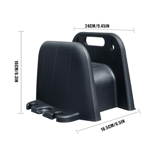 Support de tuyau d'eau mural robuste au design épuré pour terrasse et extérieur