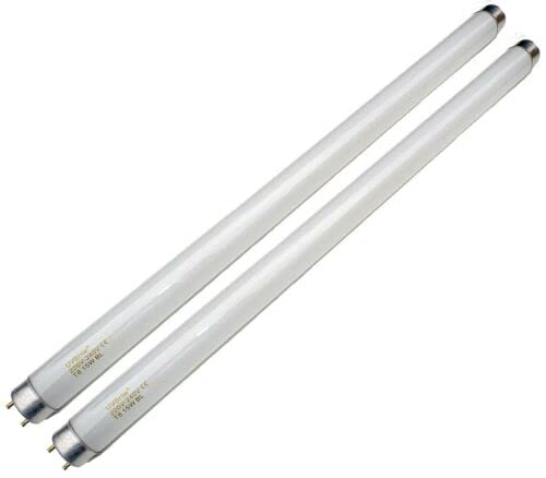 UVBrite 2-Pack T8 18W BL Fly Killer Replacement Bulb | Upgraded 368nm 24in (600mm) 18 Watt UV Tubes for Insect Mosquito Bug Zapper