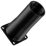 AERZETIX Adaptador Cuadrado-Redondo de Flujo de Aire para conducto de ventilación 40x40 mm Ø30 mm en plástico ABS