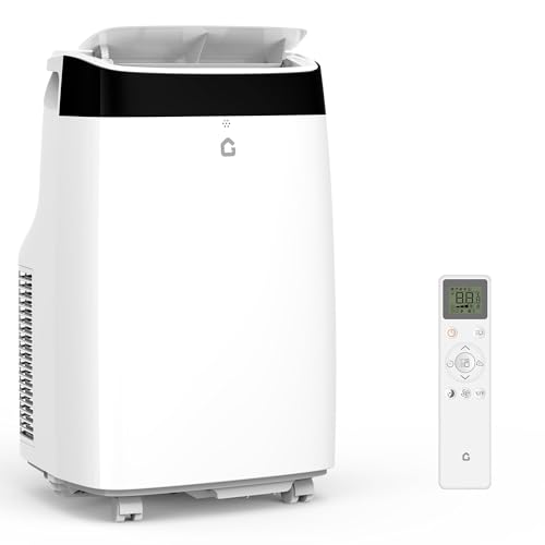 10,000 BTU Portable Air Conditioner - Cools Rooms Up to 450 Sq.Ft w/Dehumidifier & Fan, No Drain Needed, <50 dB Quiet, Includes Window Kit (3-in-1 Portable AC Unit for Home, Garage)