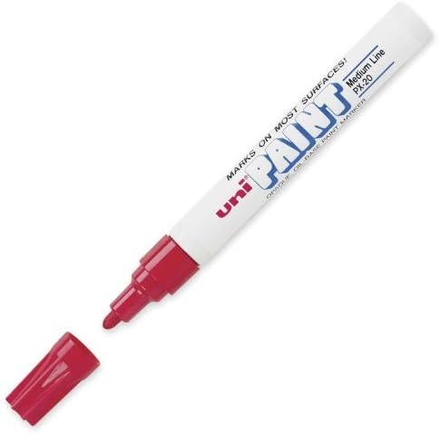 uniball Uni-Paint PX-20 Oil-Based Paint Marker, Medium Point, Red, 1-Count