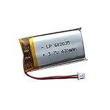 3.7v rechargeable replacement Lithium polymer battery 430mAh for Bluetooth Speaker Headphones, Wireless Bluetooth Headset 602035 LiPo battery,Pet ,Keychain cam small camera mini dvr keychian cam,PDA,MP4, FM and more.