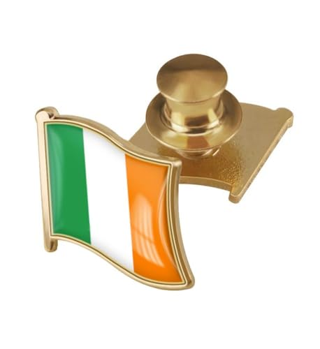 Image of vmcoatdu Country Flag Backs Locking Pin Keepers Locking Clasp Pin Badge International Travel Brooch Metal Alloy Souvenir Pin 0.75x0.7 Inch Small Pin