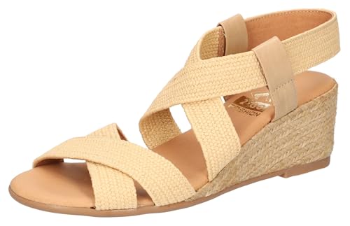 Sandale cale beige femme 8046-802 soulage les pieds sensibles en taille 41