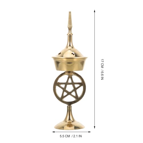 Brûleur d'parfum en laiton compact pour éliminer les odeurs de maison - 3