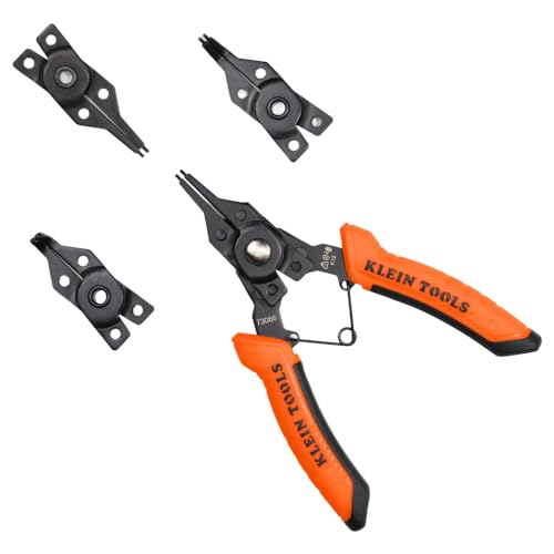 Klein Tools 73066 Convertible Snap Ring Pliers Set,...