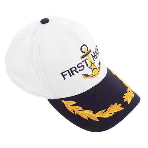 NUSITOU Gorra de Béisbol Elegante de Capitán en Color Blanco para Hombre y Mujer, Ligera y Transpirable de Algodón y Poliéster, Adecuada para Pesca y Tenis