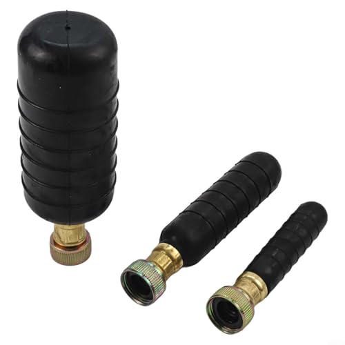 Kit de 3 unidades de globo destapacaños para tuberías de 1 a 6 pulgadas, globo de goma accionado por presión de agua para desatascar líneas principales de alcantarillado, fregaderos de baño, duchas y piscinas miniatura 1