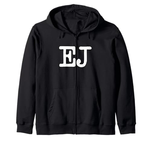 Funny First Name EJ Nickname Zip Hoodie