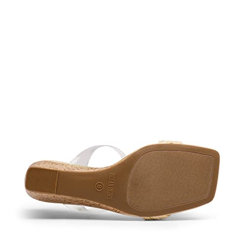 DREAM PAIRS Women Slides Wedge Sandals Square Open Toe Dress Casual Strappy Shoes4
