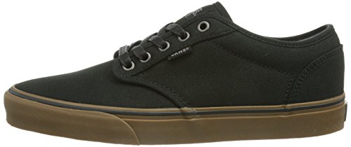 Vans Men's Low-Top Sneakers, Black 12 Oz Canvas Black Gum, Womens 8 #TOP6