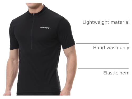 Spotti Men's Short Sleeve Half-Zip Jersey