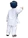 Flawnt Chikan Embroidery White Cotton Kurta Set for toddler boys (Geometric, 2T)