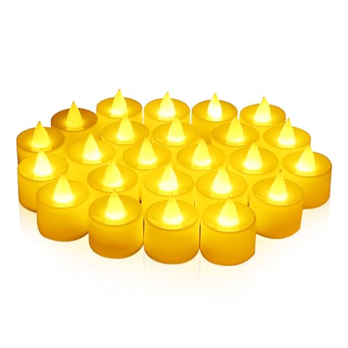 Consejos para Comprar Velas de Pilas Walmart de esta semana. 46 Velas Led, 24PCS Velas Decorativas sin Llama 100% Seguras, Velas Electricas Impermeables Hasta 200 Horas Continuas para Mesa, Boda, Halloween, Decoraciones Navideñas (Blanco...