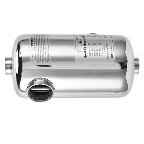Trocador De Calor Para Piscina EffKW Com Termostato Para Aquecimento Circulante Ideal Suprimentos Id