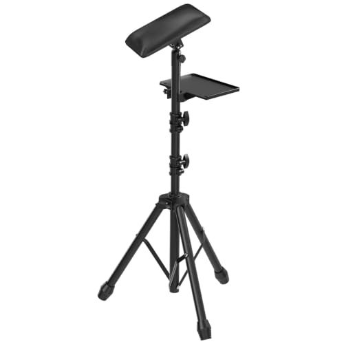 ZHOOGE Tripod Tattoo Armrest Stand with Detachable Tray for Tattoo Supplies