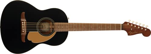 Fender Sonoran Mini – Guitare acoustique – Noire (+ housse) - Les Beatles, Paul McCartney, John Lennon, RIngo Starr, George Harrison Fender Sonoran Mini - Guitare acoustique - Noire (+ housse)