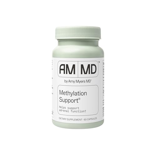 Amy Myers MD Methylation Support - MTHFR Supplement - Supports Adrenal Function Gut & Liver Health - Contains Folate Vitamin B12 B6 & B2 - Non-GMO & Gluten-Free - 60 Capsules (30 Servings)