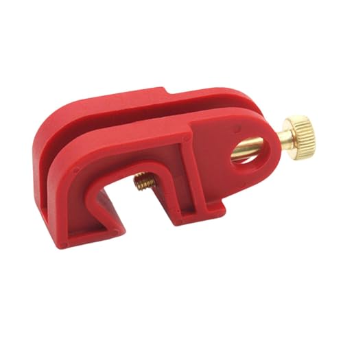 Amagogo Circuit Breaker Lockout Device Electrical Box Circuit Breaker Lockout Red Sturdy Accessories Professional Lockout Tagout Kit, Slot Width 10 mm