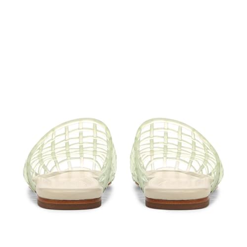 Image of Jelly Shoes for Women Jelly Mesh Flat Sandals Closed Toe Round Toe Slides Flats Slip on Summer Slippers Mules