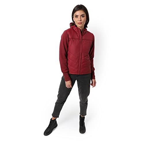 Image of PINACOLADA Women's Puffer Regular Fit Bomber Jacket For Winter Wear | Standing Collar | Full Sleeve | Zipper | Casual Jacket For Woman & Girl | Western Stylish Jacket For Women
