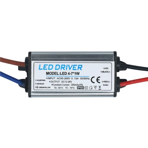 Alimentation 300mA étanche pour driver LED de spots de terrasse 1-3W