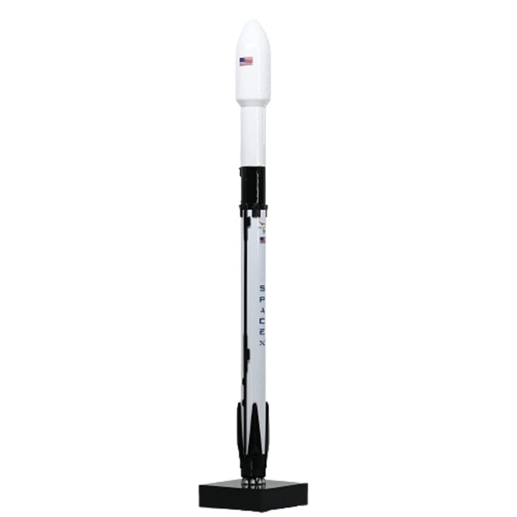 REHOOF Modelo De Cohete De La Serie Falcon Simulación 1: 233 Falcon 9 Y Modelo De Nave Espacial De Cohete Pesado Decoraciones De Escritorio para Entusiastas del Espacio Y Geeks del Espacio