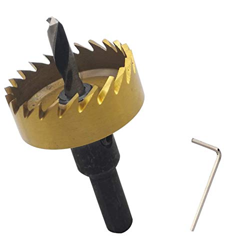 40mm HSS Metal Cutting Drill Bit Hole Saw Set with 8mm Drill Shank,for Metal Steel Wood Plastic Plate.