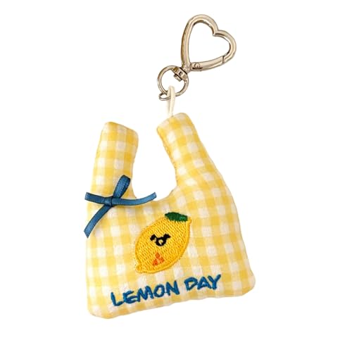 Lightweight Portable Adorable Plush Keychain Shopping Bag Charm for Backpack Keys Decors Comfortable Touch Ideal for Ladies Soft