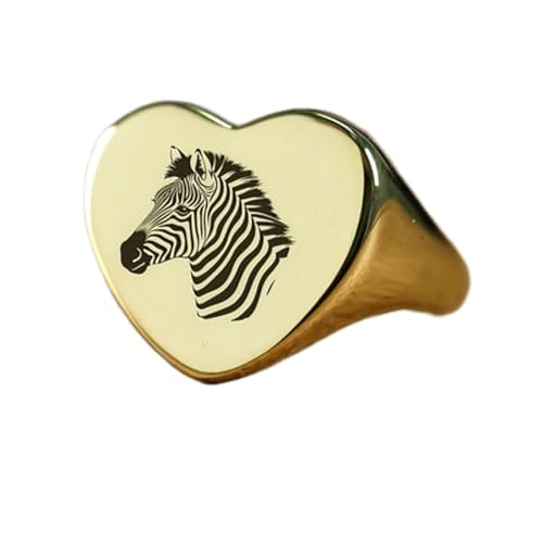 Bague zèbre cœur argent 925 : fini les allergies aux bijoux