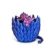 Flavery Dragon Egg - Surprise Egg Toy with Flexible Pearly Sheen Dragon, 3D Printed Gift Toy (12” Dragon-DE03)