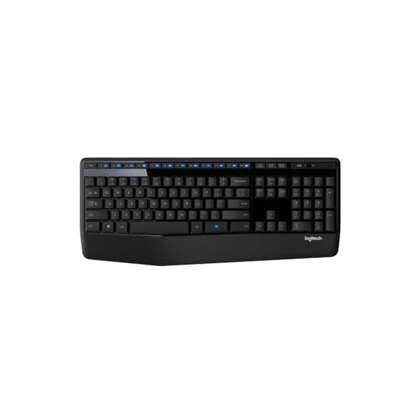 Logitech K345 Wireless Keyboard – Full-Sized Keyboard with Palm Rest, 2.4 GHz Wireless USB Receiver – for PC, Laptop