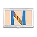 N Alphabet Orange Fruit Cute Pattern Business Card Holder Case Pocket Box Wallet