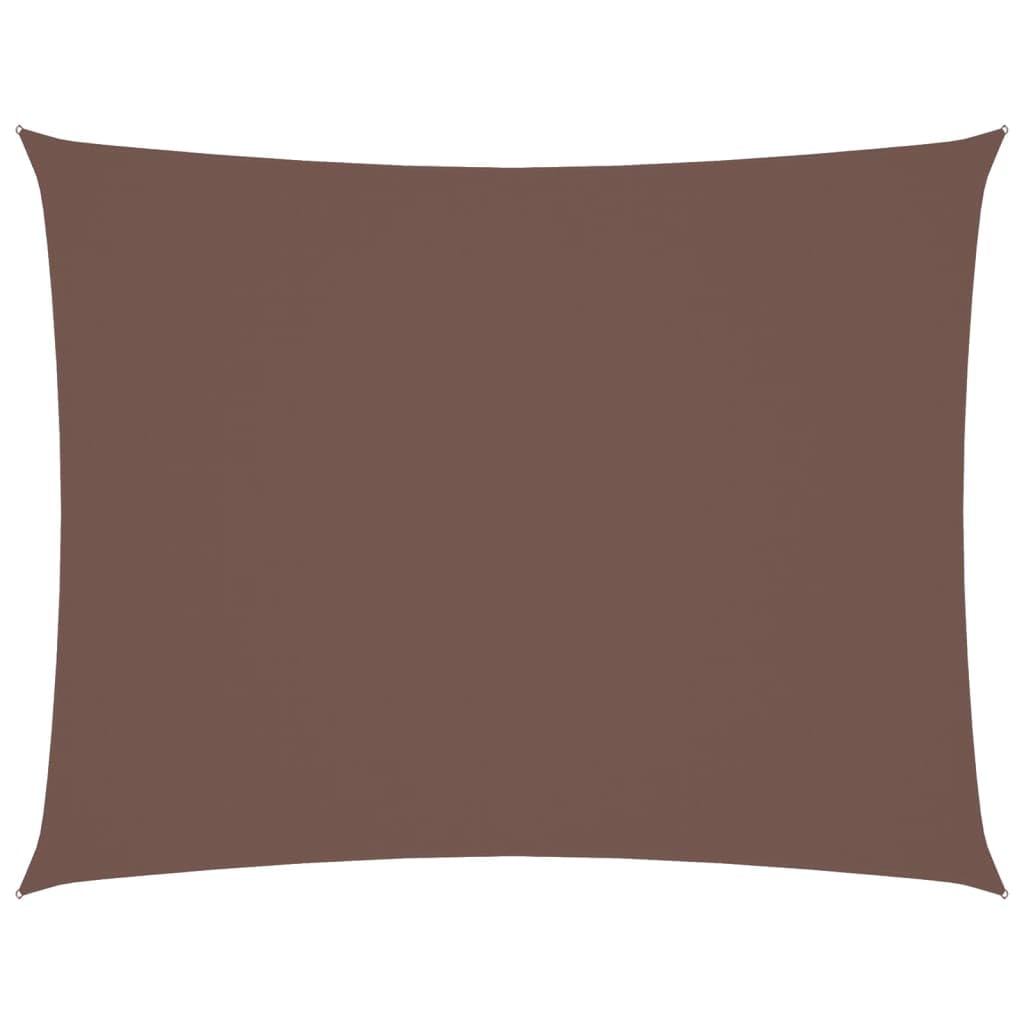 Voile d'ombrage rectangulaire marron pour créer un coin de fraîcheur au jardin