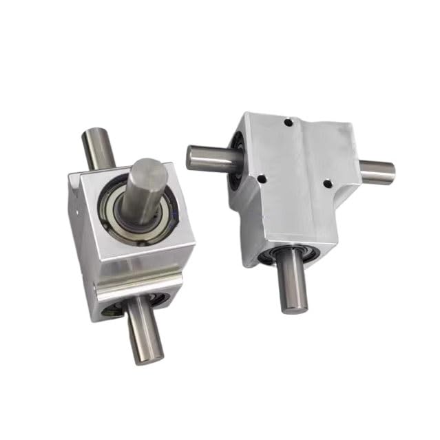 Angle Steering 1:1 Transmission Right Angle Steering Gearbox 15mm Co-Directional Dual Shaft 90 Degree Spiral Bevel Gear Reducer Gearbox Driving Change