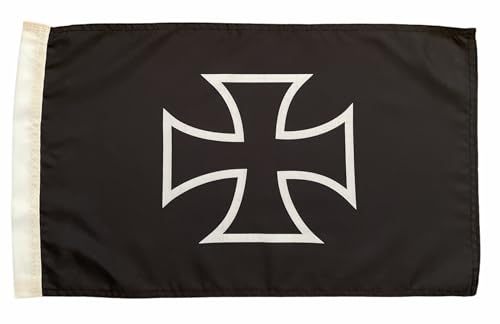 JLP Compatible With Off-Road Sports 4x4 Polaris RZR CanAm Kawasaki Yamaha Recreational Sports ATV Glamis Sand Dunes Safety High visibility and Wind Resistance 6 Ft Tall Flag 12x19 IN Diameter flag Made In USA Wildcat Razr Teryx Rhino Big Red Mule Iron Cross Flag