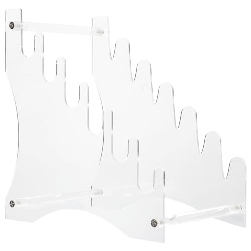 GLEAVI 1 set Transparent Acrylic Removable Cutter Storage Rack for Kitchen Household Cutter Holder Organize Cutlery and Prevent Dulling for Neat and Tidy Spaces