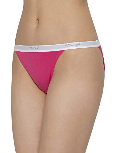 Image of Triumph Stretty Cotton 141 Everyday Comfort Tanga Brief - Pack of 3(Colors and Prints May Vary)