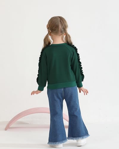 Image of Weebaby Toddler Girl Clothes Infant Girl Sweatsuit Baby Pant Set Outfits Fall Winter Clothing Little Clothes for Girl