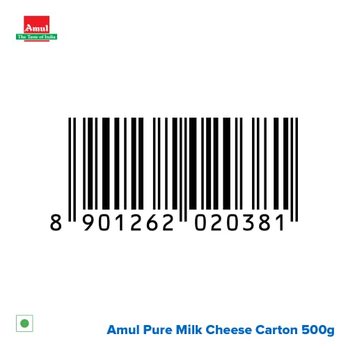 Amul Processed Cheese Block, 500 g Carton