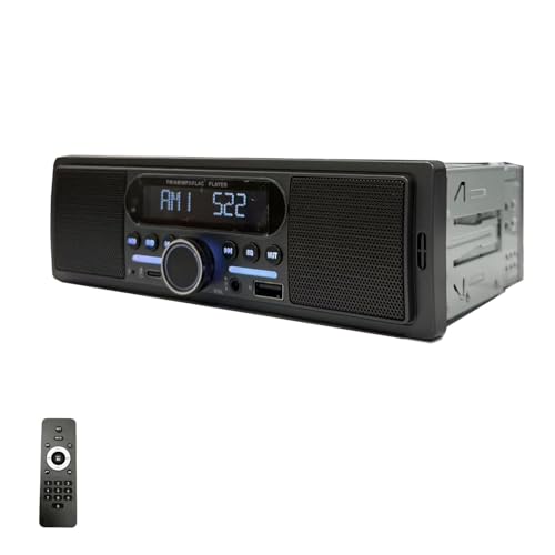 1DIN�J�[�I�[�f�B�I dsp �J�[�I�[�f�B�I �X�s�[�J�[���� 1DIN�f�b�L ����FM Bluetooth���� �n���Y�t���[�ʘb AUX USB�Đ� Type-C�[�d 12V/24V�Ή�