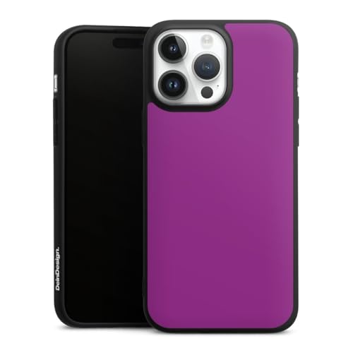 Coque en silicone violet Apple iPhone 14 Pro Max DeinDesign