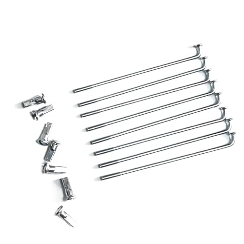 Rayons de vélo 12G robustes diamètre 2.5mm longueur 70 à 185 mm pour réparation de roue