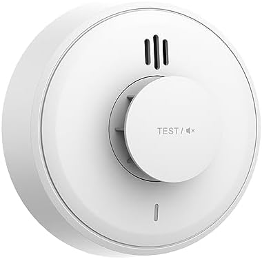 Hitzewarnmelder, 10 Jahre versiegelte Batterie, Hitzemelder Küche, Hitzewarnmelder kann ferngesteuert stummgeschaltet Werden, große Stummschalt-/Testtaste Hitzewarnmelder, BS 5446