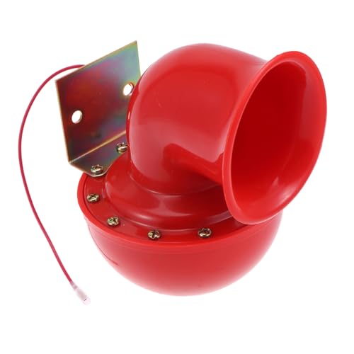 HIAKDOFT ユニバーサル防水自動車電動ホーン 大音量スネイル型クラクション クリア音響設計 簡単取り付け モーターサイクル スクーター対応