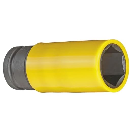 GEDORE red Schlagschraubereinsatz mit Schonhülse, Nuss 1/2" 12,5 mm Antrieb, 6-kant, SW 19 mm, lang, Auto/KFZ, R63041916