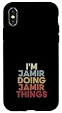 Installation facile Jamir Name Jamir Personalized Name First Given Coque pour iPhone X/XS