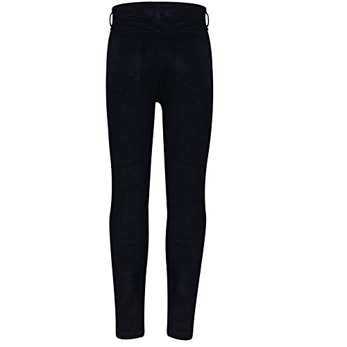 A2Z 4 Kids Girls Denim Ripped Jeans Comfort Skinny Stretch - Girls Jeans Jn28 Jet Black 11-12 #TOP2