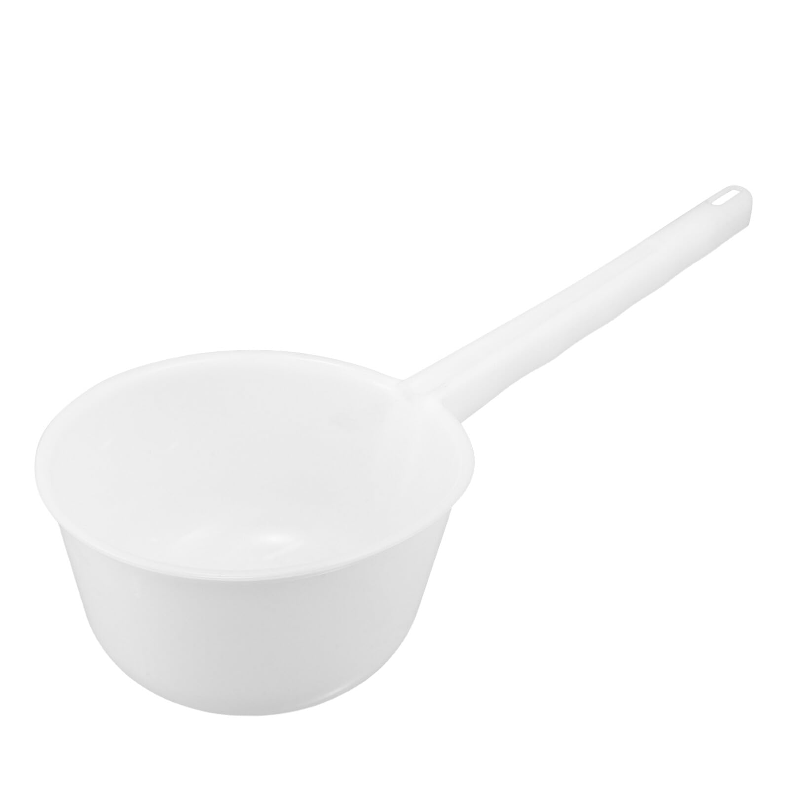 Cucharón de Agua de Plástico con Mango Largo Cucharón para Sopa y Baño de Gran Capacidad Utensilio Versátil para Cocina Jardín y Limpieza Doméstica