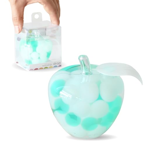 癒しグッズ 【 トルマリンゴ drop 】 インテリア雑貨 癒し リラックス 空気清浄 リフレッシュ りんご 小物 置物 オブジェ 風水 ラッキーカラー かわいい プレゼント ギフト 日本製 （ ミント ）のサムネイル